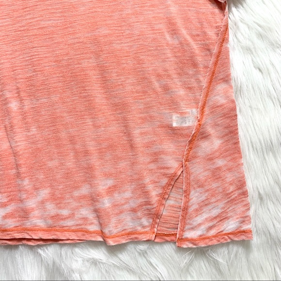 SOLD-Free People Burnout Short Sleeve V Neck Tee - Picture 9 of 11